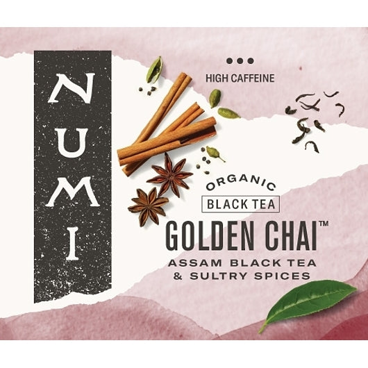 NUMI ORGANIC TEA GOLDEN CHAI BLACK TEA, 1 - 100 CNT
