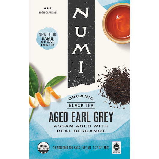 NUMI AGED EARL GREY BLACK TEA, 6 - 18 CNT