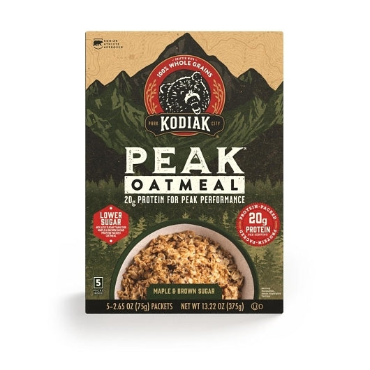 KODIAK CAKES PEAK OATMEAL POWER UP MAPLE BROWN SUGAR, 6 - 10.58 OZ