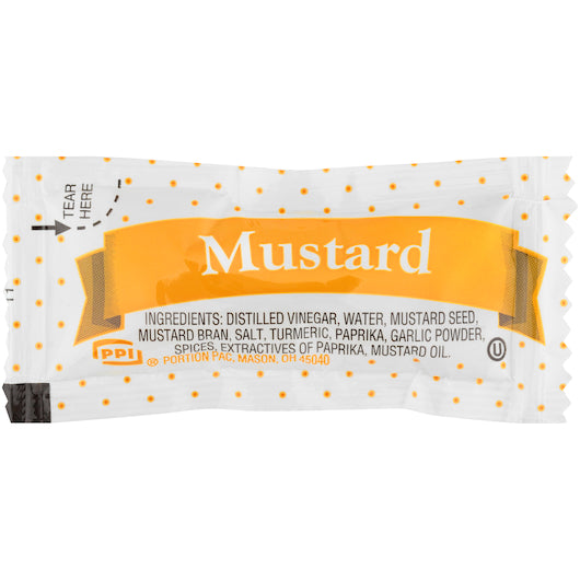 PORTION PAC MUSTARD PACKET, 1 - 2.42 LB