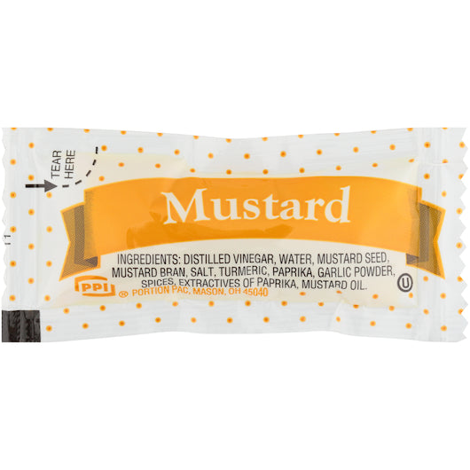 PORTION PAC MUSTARD PACKETS, 1 - 6.06 LB
