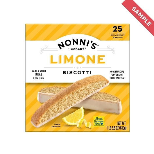 NONNI'S BAKERY LIMONE BISCOTTI, 6 - 6.88 OZ