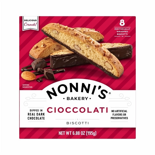 NONNI'S BAKERY CIOCCOLATI BISCOTTI, 6 - 6.88 OZ