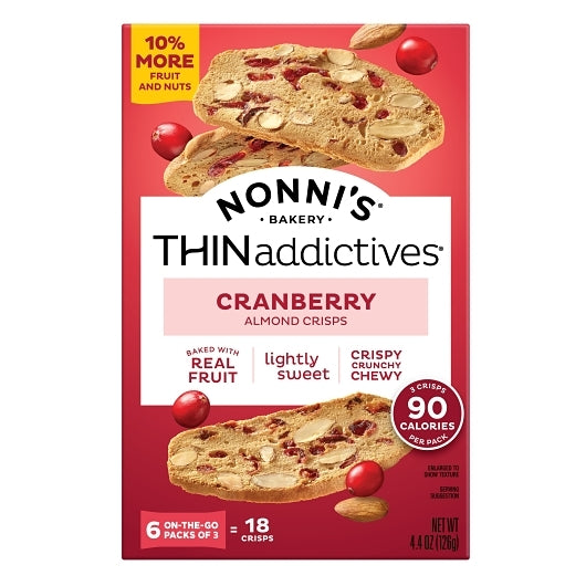 THINADDICTIVES THIN ADDICTIVES CRANBERRY ALMOND, 6 - 4.4 OZ