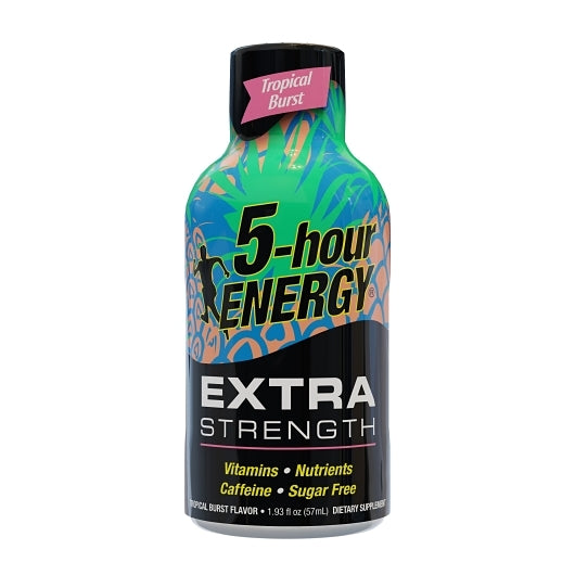 5-hour ENERGY(R) Shot, Extra Strength, Tropical Burst, 1.93 oz, 12PkTray, 18/12 Pks, 216 bottles