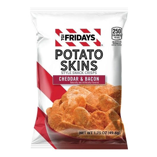 TGIF 1.75 oz Cheddar and Bacon Potato Skins Case
