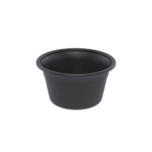 4? Round Black PS Small All Purpose Bowl, 8  z.