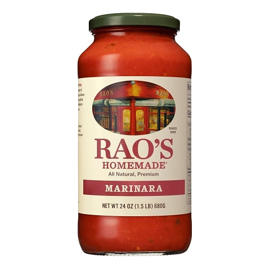 RAO'S HOMEMADE MARINARA SAUCE 24 OUNCE, 12 - 24 OZ