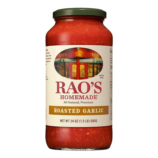 RAO'S HOMEMADE ROASTED GARLIC SAUCE, 12 - 24 OZ