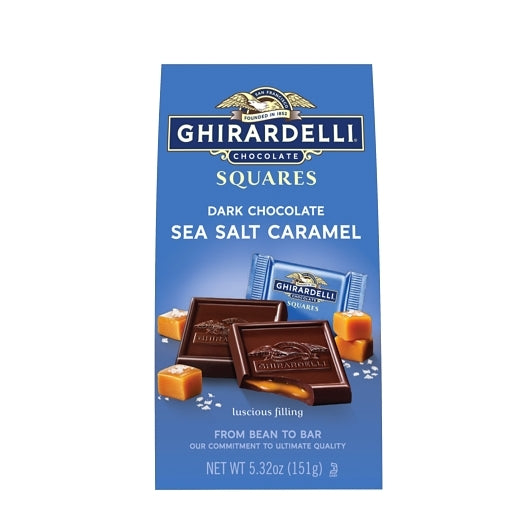 GHIRARDELLI DARK CHOCOLATE & SEA SALT CARAMELSQUARE, 6 - 5.32 OZ