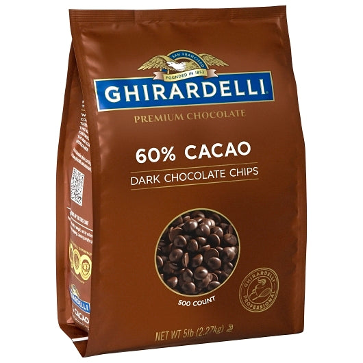 GHIRARDELLI 60% CACAO CHOCOLATE CHIP, 2 - 80 OZ