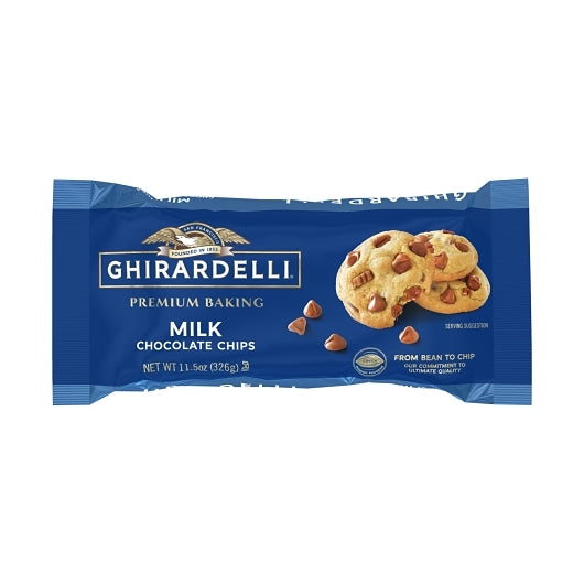 GHIRARDELLI MILK CHOCOLATE CHIPS, 12 - 0.73 LB