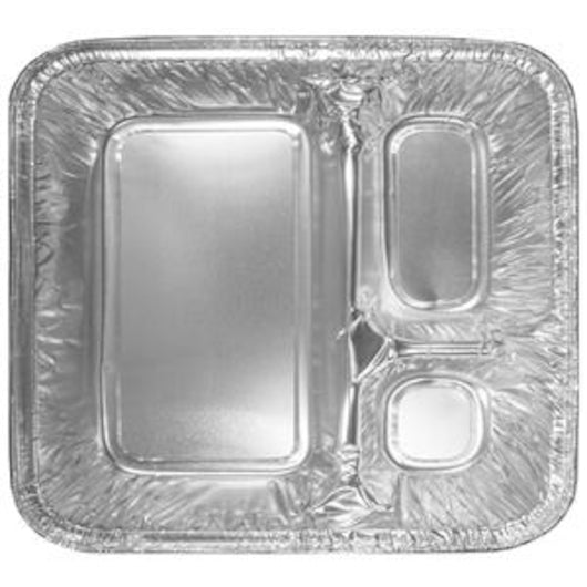 Oblong Pan 3 Compartment Tray with Lid