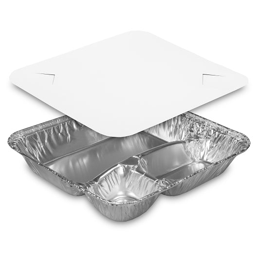 Large Oblong 3 Compartment Tray with Lid
