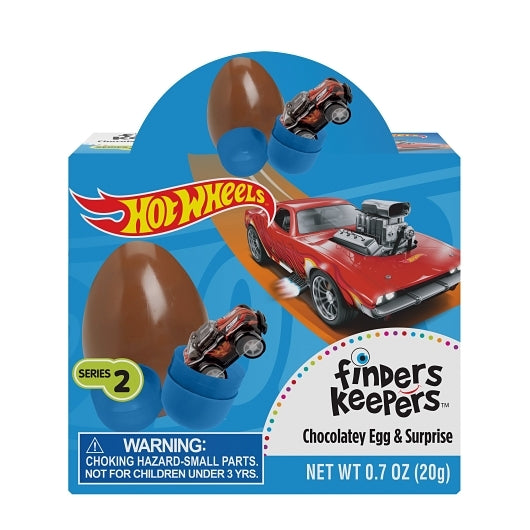 FINDERS KEEPERS HOT WHEELS MILK CHOCOLATE CANDY, 6 - 6 - 0.7 OZ