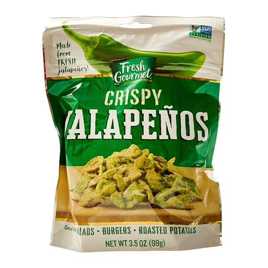 FRESH GOURMET LIGHTLY SALTED CRISPY JALAPENO SALAD TOPPING BAG, 12 - 3.5 OZ