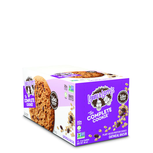 LENNY & LARRY'S COMPLETE COOKIE OATMEAL RAISIN COMPLETE COOKIE, 6 - 12 - 4 OZ