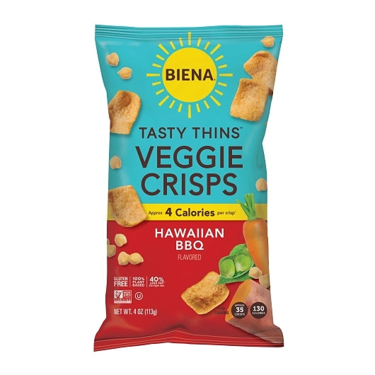 BIENA SNACKS HAWAIIAN BBQ TASTY THINS, 12 - 4OZ