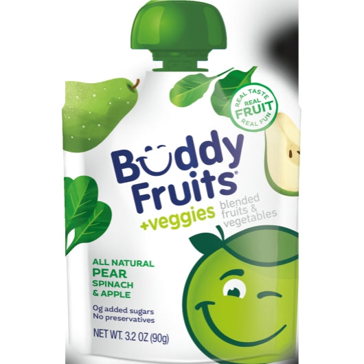 Buddy Fruits Veggies Spinach &Pear Case 18x1