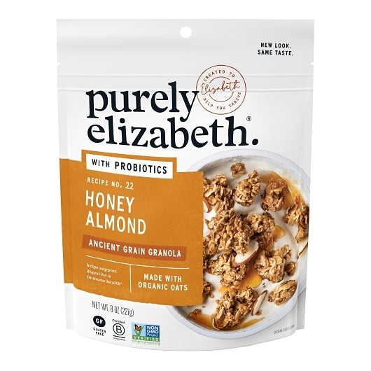PURELY ELIZABETH ANCIENT GRAIN HONEY ALMOND PROBIOTIC GRANOLA, 6 - 1 EA