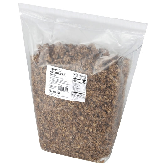 PURELY ELIZABETH ORGANIC SALTY-SWEET, CRUNCHYGRANOLA CLUSTERS WITH OATS, CHIA AND SUSTAIN ABLY SOURC