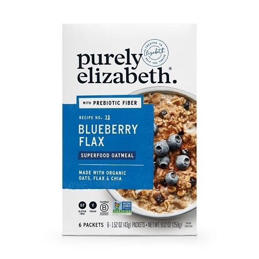 PURELY ELIZABETH SUPERFOOD OATMEAL BLUEBERRY FLAX, 6 - 6 EA
