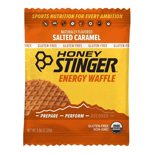 HONEY STINGER ORGANIC GLUTEN-FREE SALTED CARAMEL WAFFLE, 8 - 12 - 1.06 OZ