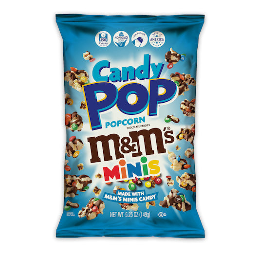 12ct/5.25oz M & M Minis Candy Pop Popcorn