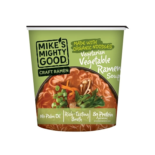 MIKE'S MIGHTY GOOD CRAFT RAMEN ORGANIC VEGETARIAN VEGETABLE RAMEN NOODLE SOUP, 6 - 1.9 OZ