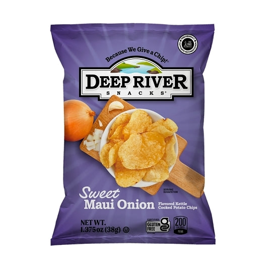 DEEP RIVER SNACKS SWEET MAUI ONION KETTLE POTATO CHIPS, 48 - 1.375 OZ