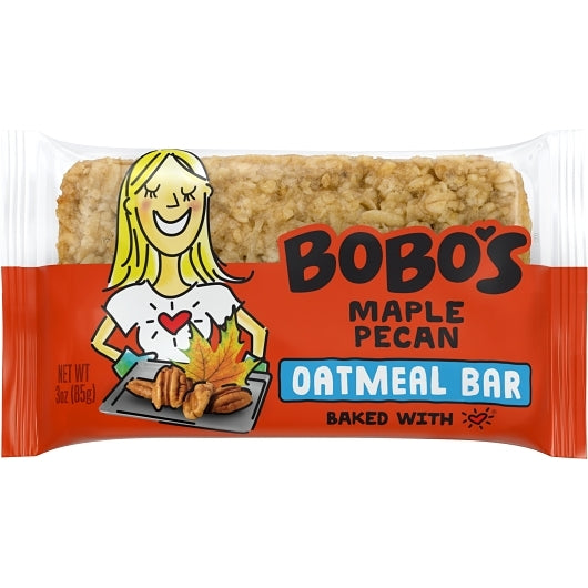 BOBO'S GLUTEN FREE VEGAN MAPLE PECAN BAR, 4 -12 - 3 OZ