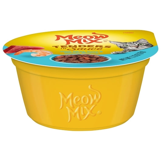Meow Mix 2.75 Ounce Tenders in Sauce Tuna & Shrimp 12 Count