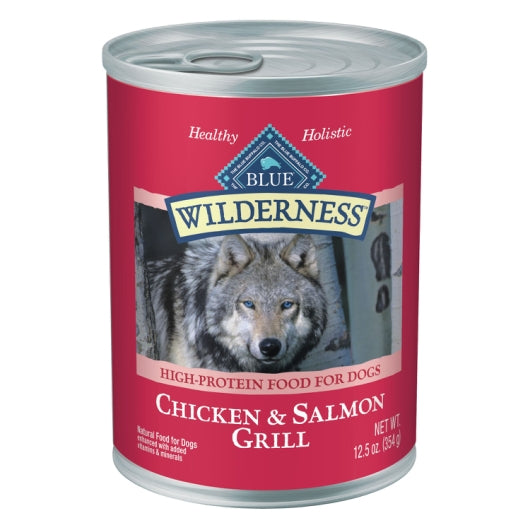 BLUE BUFFALO WILDERNESS SALMON & CHICKEN DOUGH, 12 - 12.5 OZ