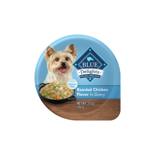 BLUE BUFFALO DELIGHTS ROTISSERIE CHICKEN FLAVOR IN GRAVY, 12 - 3.5 OZ