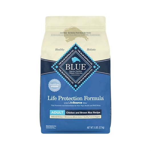 BLUE BUFFALO ADULT DOG CHICKEN & BROWN RICE, 3 - 5 LB