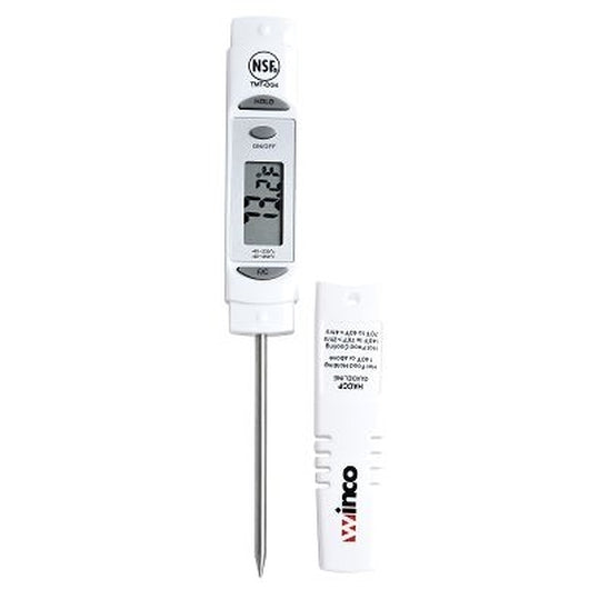 WINCO 3 INCH 1.25 LCD DIGITAL PROBE WHITE THERMOMETER, 1 - 1  EA