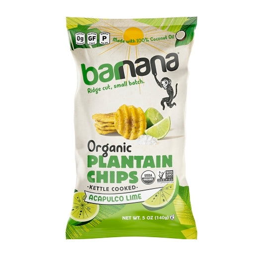 BARNANA LIME PLANTAIN CHIPS, 6 - 5 OZ