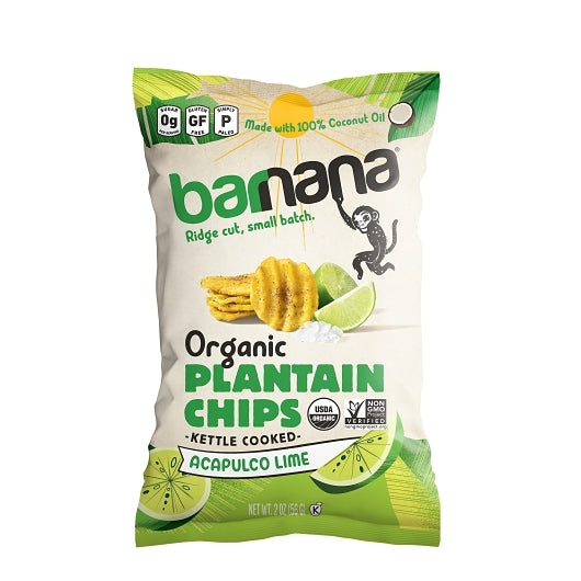 BARNANA LIME PLANTAIN CHIPS, 6 - 56 GR