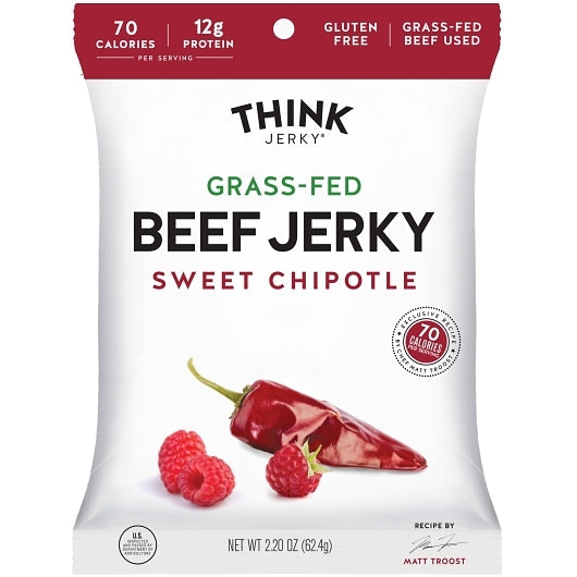 THINK JERKY SWEET CHIPOTLE BEEF JERKY CASE, 6- 8 - 2.2 OZ