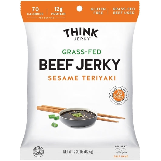 THINK JERKY SESAME TERIYAKI BEEF JERKY CASE, 6 - 8 - 2.2 OZ