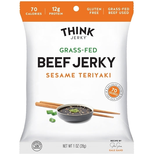 THINK JERKY SESAME TERIYAKI BEEF JERKY CASE, 4 - 12 - 1 OZ