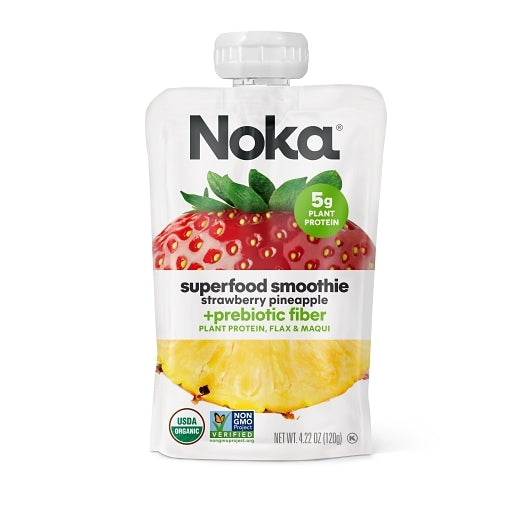 NOKA STRAWBERRY PINEAPPLE SUPERFRUIT SMOOTHIE, 2 - 6 - 4.22 OZ
