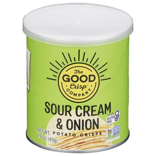 THE GOOD CRISP COMPANY SOUR CREAM & ONION FLAVORED CRISPS CASE, 12 - 1.6 OZ