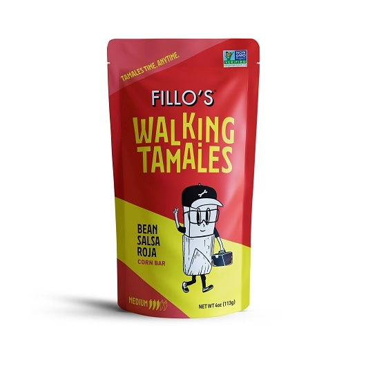 FILLO'S BEAN & SALSA ROJA TAMALES, 7 - 4 OZ