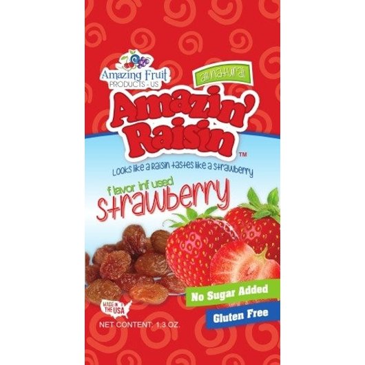 AMAZIN RAISIN STRAWBERRY INFUSED RAISIN, 250 - 1.3 OZ