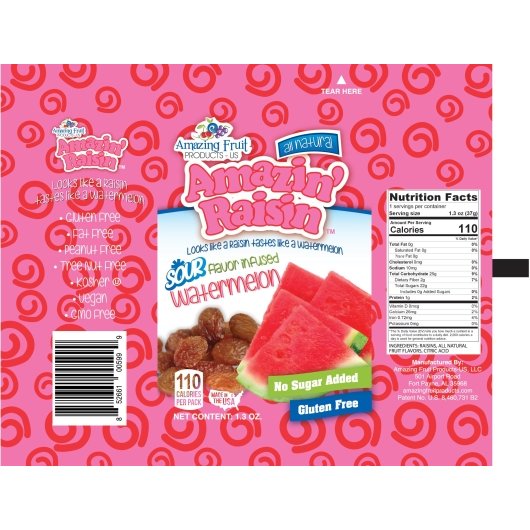 AMAZIN RAISIN RAISIN WATERMELON, 250 - 1.3 OZ