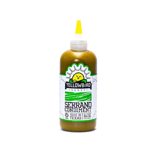 YELLOWBIRD FOODS SERRANO SAUCE, 6 - 19.6 OZ