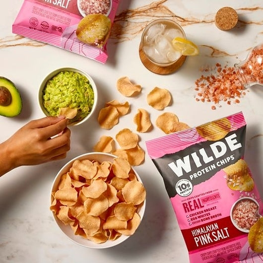 WILDE BRANDS PROTEIN CHIPS PINK HIMALAYAN SALT, 12 - 2.25 OZ