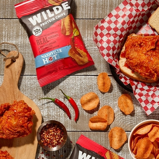 WILDE PROTEIN CHIPS NASHVILLE HOT CHICKEN, 12- 2.25 OZ