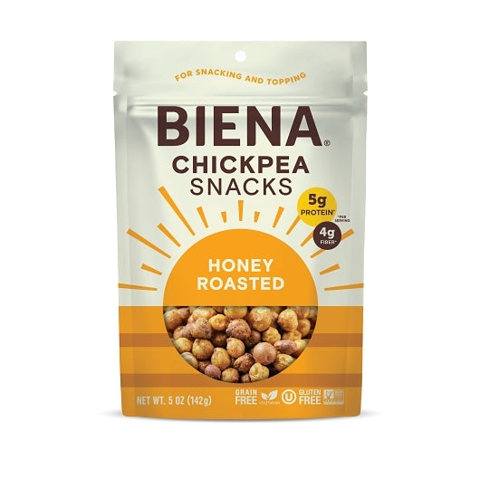 BIENA SNACKS HONEY ROASTED CHICKPEAS, 8 - 5 OZ